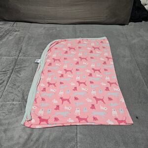 KicKee Pants Blanket Strawberry Domestic Animals Pink Blue Gray Baby Infant